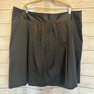 NWT Lane Bryant Black A-Line Skirt Plus Size 24 Pleated Party Cocktail Work